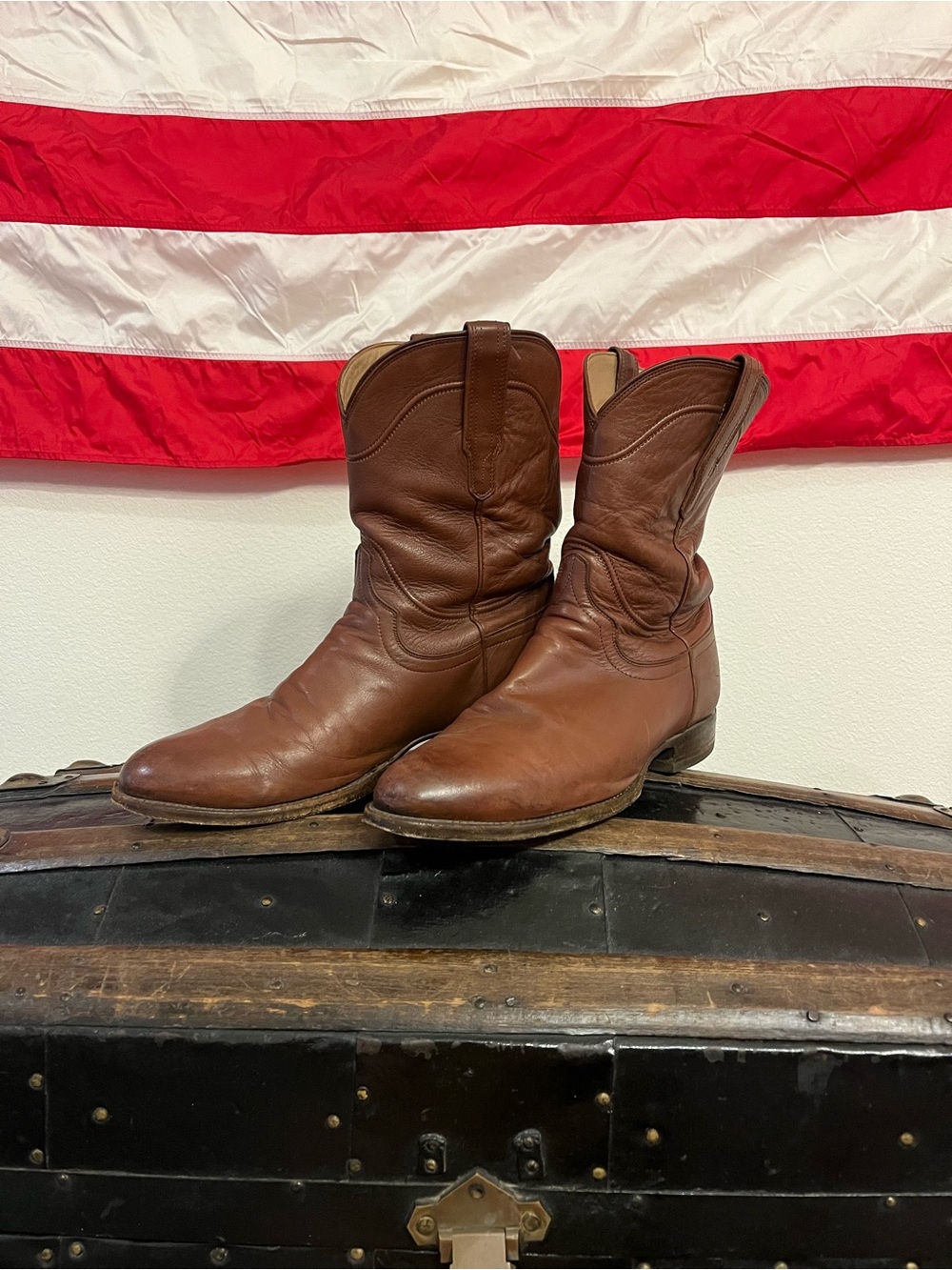 Tecovas Brown Leather Western Cowboy Boots (The Earl) Men's US 12EE MPN 1002